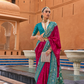 Elegant Zari Patola Saree with Polka Dot Woven Design