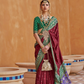 Elegant Zari Patola Saree with Polka Dot Woven Design