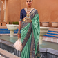 Elegant Zari Patola Saree with Polka Dot Woven Design
