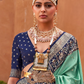 Elegant Zari Patola Saree with Polka Dot Woven Design