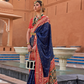 Elegant Zari Patola Saree with Polka Dot Woven Design