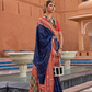 Elegant Zari Patola Saree with Polka Dot Woven Design