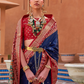 Elegant Zari Patola Saree with Polka Dot Woven Design