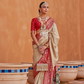 Elegant Zari Patola Saree with Polka Dot Woven Design