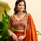 Elegant Embroidered Rangoli Silk Lehenga Choli Set
