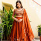 Elegant Embroidered Rangoli Silk Lehenga Choli Set