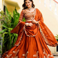 Elegant Embroidered Rangoli Silk Lehenga Choli Set