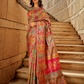 Classic Pashmina Silk Saree with Rich Kashmiri Craftsmanship