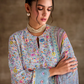 Pure Muslin Salwar Suit with Digital Print & Kashmiri Embroidery