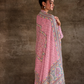Pure Muslin Salwar Suit with Digital Print & Kashmiri Embroidery