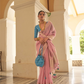Grace in Every Drape Organza Tissue Saree with Sheer Elegance