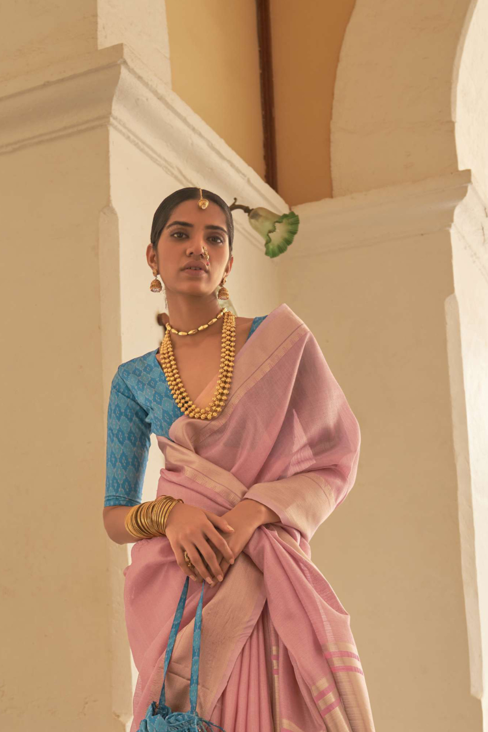 Grace in Every Drape Organza Tissue Saree with Sheer Elegance