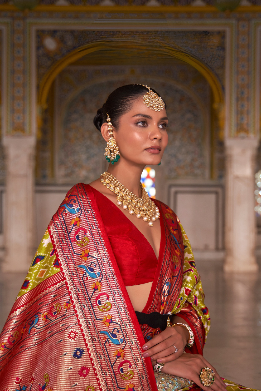 Patola Print Saree Crafted in Fine Smooth Silk
