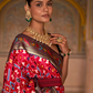 Patola Print Saree Crafted in Fine Smooth Silk