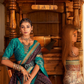 Soft Banarasi Paithani Saree with Copper Zari Weaving