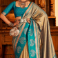 Soft Banarasi Paithani Saree with Copper Zari Weaving