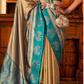 Soft Banarasi Paithani Saree with Copper Zari Weaving