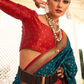 Soft Banarasi Paithani Saree with Copper Zari Weaving