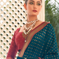 Soft Banarasi Paithani Saree with Copper Zari Weaving