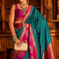 Soft Banarasi Paithani Saree with Copper Zari Weaving