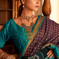 Soft Banarasi Paithani Saree with Copper Zari Weaving