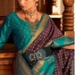 Soft Banarasi Paithani Saree with Copper Zari Weaving