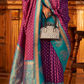 Soft Banarasi Paithani Saree with Copper Zari Weaving