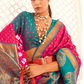 Soft Banarasi Paithani Saree with Copper Zari Weaving