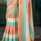 Soft Chanderi Linen Fabric with Artistic Digital Print - LaVante Fashion