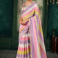 Soft Chanderi Linen Fabric with Artistic Digital Print - LaVante Fashion