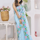 Soft Linen Saree with Natural Texture and Elegant Drape - LaVante Fashion