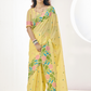 Soft Linen Saree with Natural Texture and Elegant Drape - LaVante Fashion