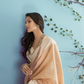 Soft Linen Silk Saree with Chikankari Weaved Border