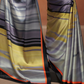 Glamorous Soft Satin Saree Adorned with Contemporary Digital Art