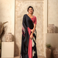 Glossy Soft Satin Fabric with Contemporary Digital Design