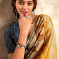 Glossy Soft Satin Fabric with Contemporary Digital Design