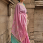Soft Silk Saree with Elegant Handloom Weaving Design