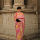 Soft Silk Saree with Elegant Handloom Weaving Design