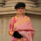Soft Silk Saree with Elegant Handloom Weaving Design
