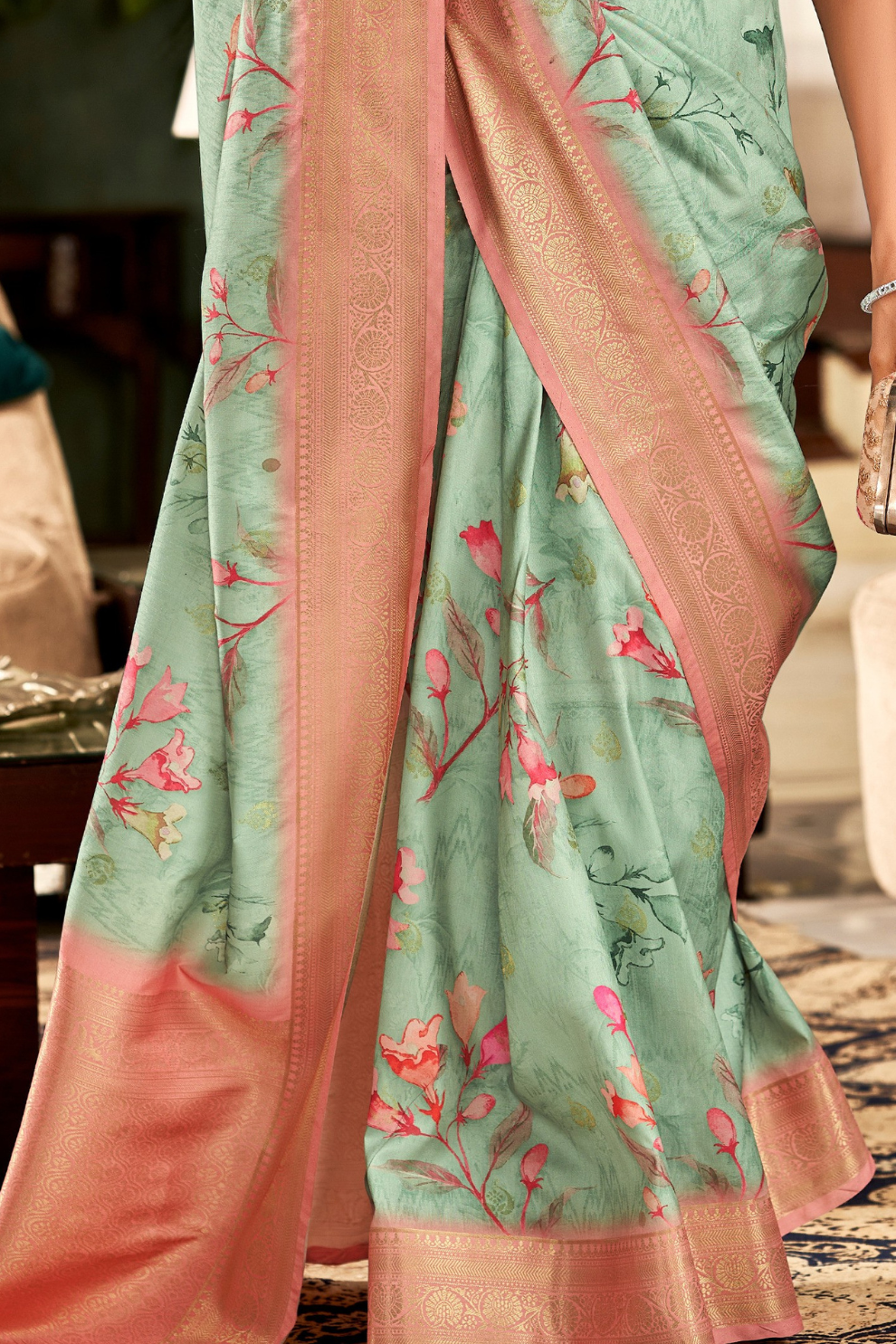 Soft Silk Saree with Digital Print