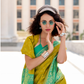 Soft Silk Saree with Ikkat Bandhani Fusion Design - LaVante Fashion