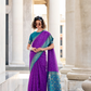Soft Silk Saree with Ikkat Bandhani Fusion Design - LaVante Fashion