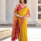 Soft Silk Saree with Ikkat Bandhani Fusion Design - LaVante Fashion