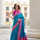Soft Silk Saree with Ikkat Bandhani Fusion Design - LaVante Fashion