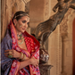 Vibrant Digital Printed Art Silk Saree with Contemporary Design