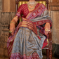 Vibrant Digital Printed Art Silk Saree with Contemporary Design