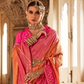 Premium Vichitra Silk Saree with Traditional Banarasi Woven Patterns