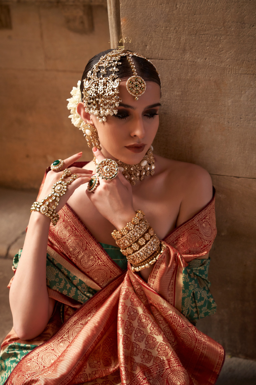 Premium Vichitra Silk Saree with Traditional Banarasi Woven Patterns