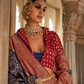 Premium Vichitra Silk Saree with Traditional Banarasi Woven Patterns