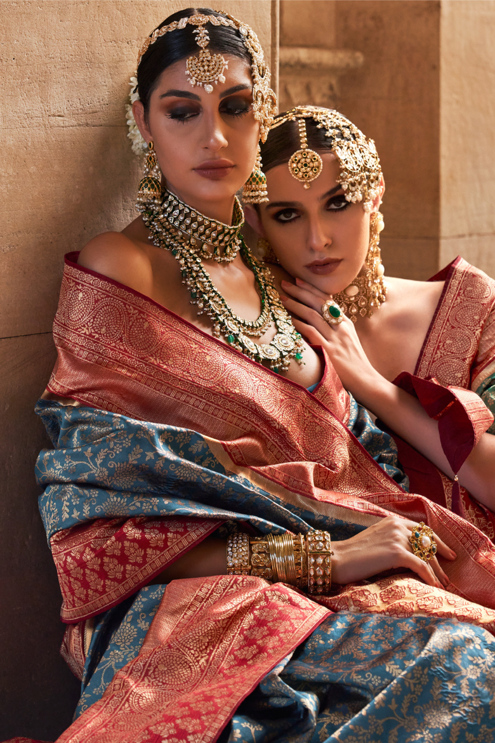 Premium Vichitra Silk Saree with Traditional Banarasi Woven Patterns